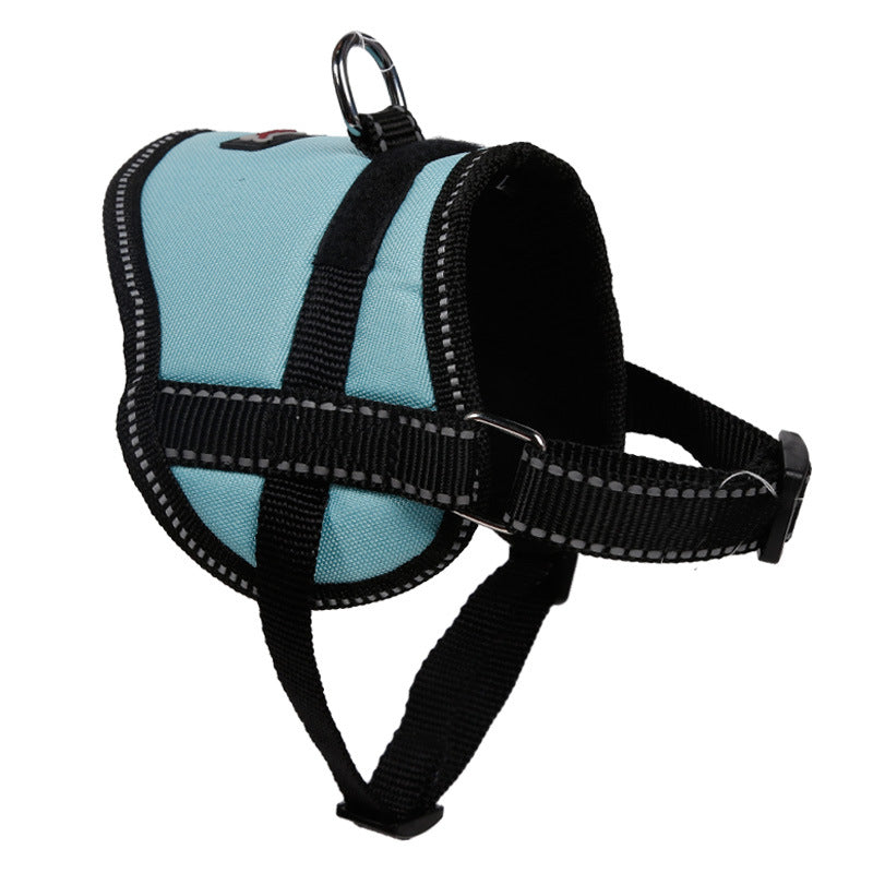 Reflective Dog Chest Harness with Seat Belt Traction Rope